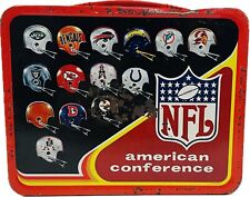 Vintage 1976 NFL Collectible Metal Lunchbox  Thermos King-Seeley NFC & AFC picture