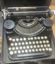 1920s Antique Underwood Standard Portable Typewriter Vintage with case picture