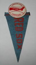 1946 Baseball Boston Red Sox World Series Souvenir Pin & Pennant Ted Williams picture