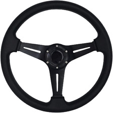 YEHICY 13.8” Auto Racing Steering Wheel Flat Drifting 6 Bolts Car Sport Steering picture