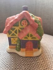Vintage Mr Bunnies Pink Cottagecore Pastel Easter House Porcelain, No Lights Inc picture