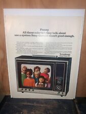 Sony Trinitron Color Tv vintage print ad Vintage. picture