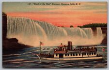 Niagara Falls New York Maid Of Mist Steamer Tours Scenic Linen PC picture