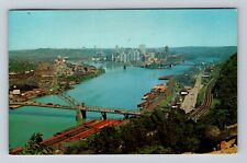 Pittsburgh PA-Pennsylvania, Panorama, Antique, Vintage c1962 Postcard picture