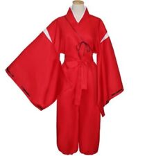 [SDR] Inuyasha Style Cosplay Cosplay Full Set Clothes + Prayer Necklace + 3 Ears picture