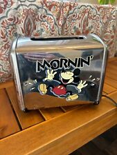 Vintage Disney Villaware Mickey Mouse Toaster Chrome Works picture