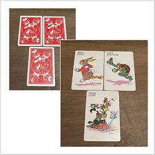 EXTREMELY RARE VINTAGE 1930s WHITMAN PUBLISHING MICKEY MOUSE OLD MAID CARDS picture