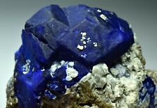 369 Gram Royal Blue Lazurite Crystal Specimen With Rare Forsterite Crystals picture