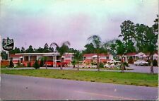 Vtg Chrome Postcard Jacksonville Florida FL - The 400 Court Motel Cars picture