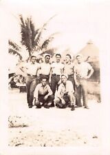 Old Photo Snapshot Group Of Men Portrait #21 Z28 picture