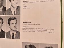 1967 JOHN BELUSHI Senior High School Class Yearbook 'WECOMI '67'  WHEATON IL  picture
