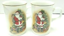 Vintage Traditional Santa Claus Mugs With Toy Sack Christmas Japan  picture