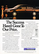 1989 Peugeot 405 S Classic Advertisement Ad P63 picture
