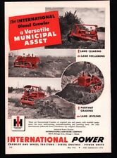1947 International Harvester ad Bulldozer Diesel Crawler  Vintage photo print ad picture