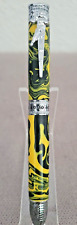 Pittsburgh Steelers Hand Turned Acrylic Football Ballpoint Pen, Black and Gold picture