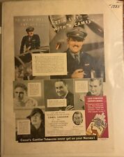 1935 Camel Cigarettes Fortune Magazine Print Advertising Caravan Pilot Tobacco picture