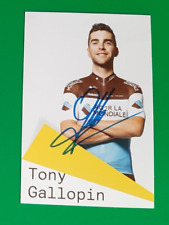 CYCLING cycling card TONY GALLOPIN team AG2R LA MONDE 2019 signed picture