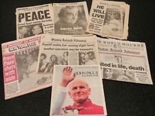 VINTAGE New York Newspapers ;  Pope John Paul ; Golda Meir ; Princess Diana picture