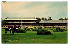 Saratoga RaceTrack Thoroughbred Horse Racing Jockey New York NY c 1964  Postcard picture
