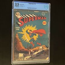 Superman #15 (1942) ⭐ CBCS 2.5 ⭐ Rare Golden Age Jerry Siegel DC Comic picture