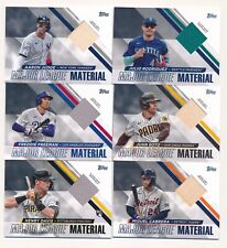 2024 Topps Series 1 MAJOR LEAGUE MATERIAL Jersey Relic YOU PICK CHOOSE Flat Ship picture