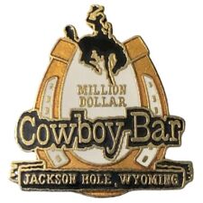 Vintage Million Dollar Jackson Hole Wyoming Horseshoe Travel Souvenir Pin picture