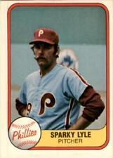 1981 Fleer #17 Sparky Lyle Philadelphia Phillies Vintage Original picture