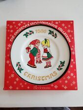 First Edition Vintage 1986 Christmas Biedermann Plate Made in West Germany picture