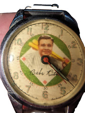 Babe Ruth Exacta Wrist Watch c. 1940s with Band Rare Collectible Baseball 1st Ed picture