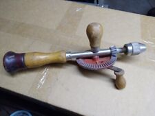 Antique Viking Hand Crank Drill Egg Beater Wooden Handle picture