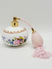 Vintage 1944 Royal Albert  Lady Carlyle Floral Perfume Bottle With Atomizer  picture