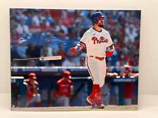 Kyle Schwarber Phillies Home Run Signed Autographed Photo Authentic 8X10 COA picture