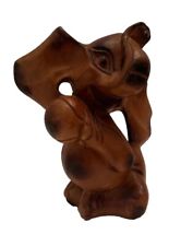 Folk Art Carved Wood “ Happy Elephant” Figure By Jose Espero 8” X 8” picture