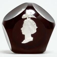 1953 St Louis France Queen Elizabeth Cameo Coronation Paperweight picture