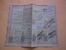 1 1888 Panama Canal Title with Sequester Vignettes picture