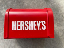 HERSHEY'S CHOCOLATE MAILBOX Red Plastic Collectible Storage ​Vintage 1988 picture
