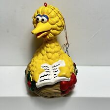 1980’s Sesame Street Big Bird Sitting in Nest Jim Henson Christmas Ornament 5