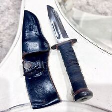 US WW2 Pal RH-37 Navy USN Red Fighting Knife w/ Scabbard picture