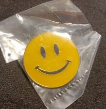 Vintage 1990s 2cm Acid House SmileyFace enamel pin In Original Packaging (Small) picture