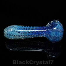5 inch Handmade Thick Blue Poseidon Trident Orb Tobacco Smoking Bowl Glass Pipes picture