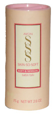 Vintage Avon SKIN-SO-SOFT Satin Talc Powder 2.6 Oz Soft and Sensual Sealed NOS picture