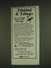 1985 Trinidad & Tobago Tourist Board Ad - Asa Wright Nature Centre picture
