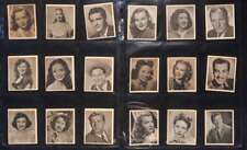 1948 Bowman Movie Stars R701-9 VGEX avg complete 36 card set +xtras E76513 picture