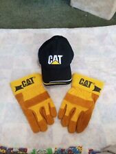 Vintage Caterpillar 2012 Visitors Hat And Gloves Lot Nice Condition Rare And Htf picture