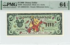 2000 $5 Disney Dollar Goofy Millennium Series PMG 64 EPQ (DIS66) picture