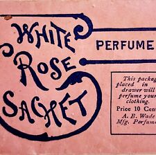 A.B. Wade White Rose Sachet Perfume Drawer Freshener 1940-50s Unopened PCBG7C picture