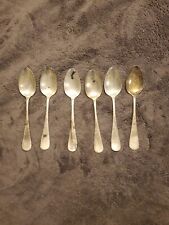 Oneida Hotel & Victor Silver Plate Spoons LOT OF 6 #A3 picture