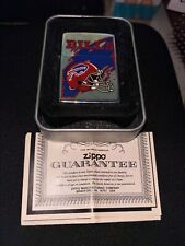 Vtg Sealed 1990’s Unstruck Buffalo Bills Polished Chrome Cigarette Lighter Cert. picture