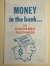 Vietnam Era Army Pamphlet Da 635-2 30 June 1967 Money In The Bank An Honorable D picture