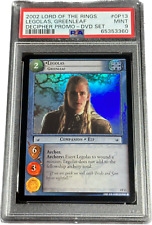 2002 Decipher Lord of the Rings Promo Foil Legolas Greenleaf PSA 9 MINT RARE picture